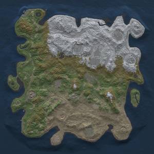 Thumbnail Rust Map: Procedural Map, Size: 4250, Seed: 1502828467, 18 Monuments