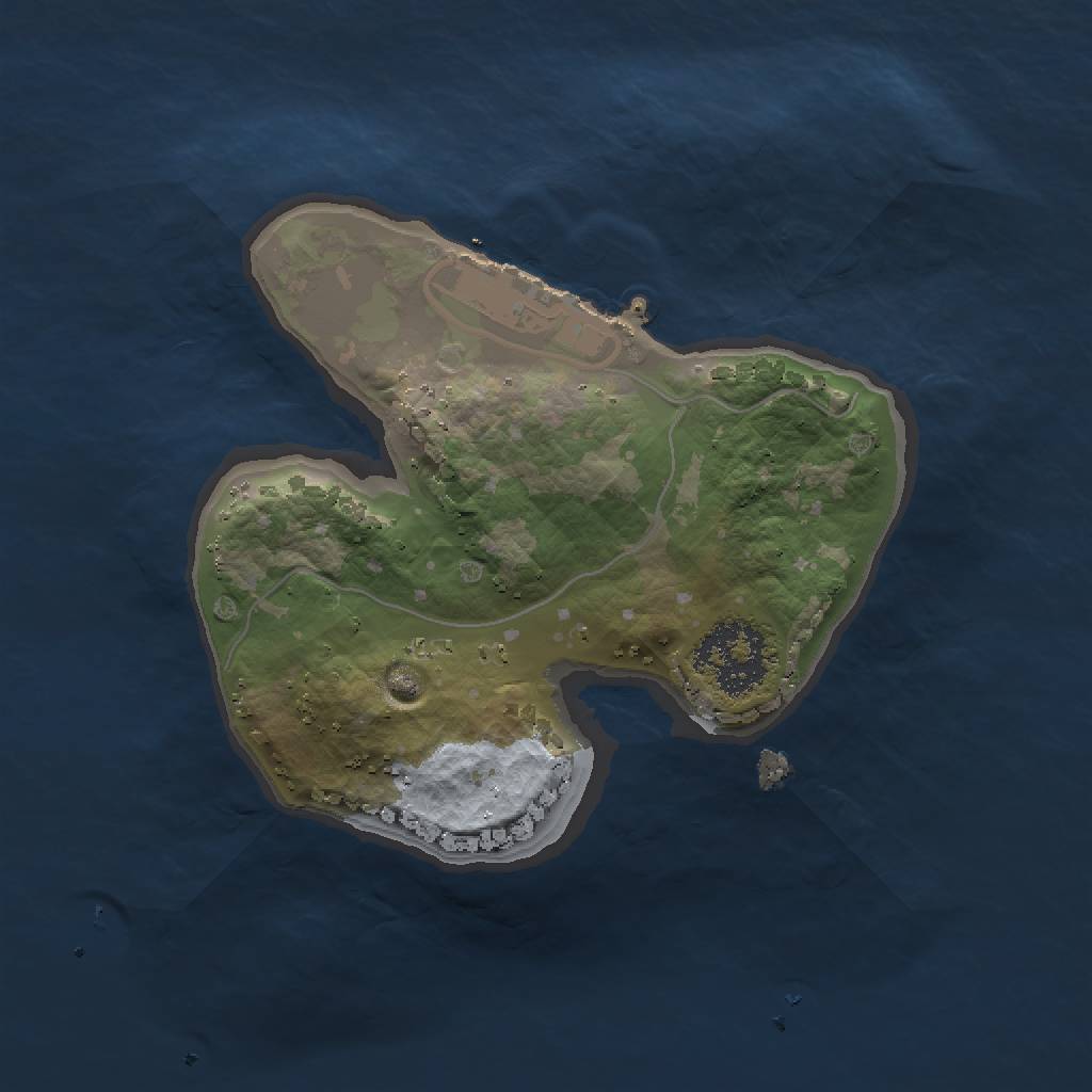 Rust Map: Procedural Map, Size: 1500, Seed: 13566523, 4 Monuments