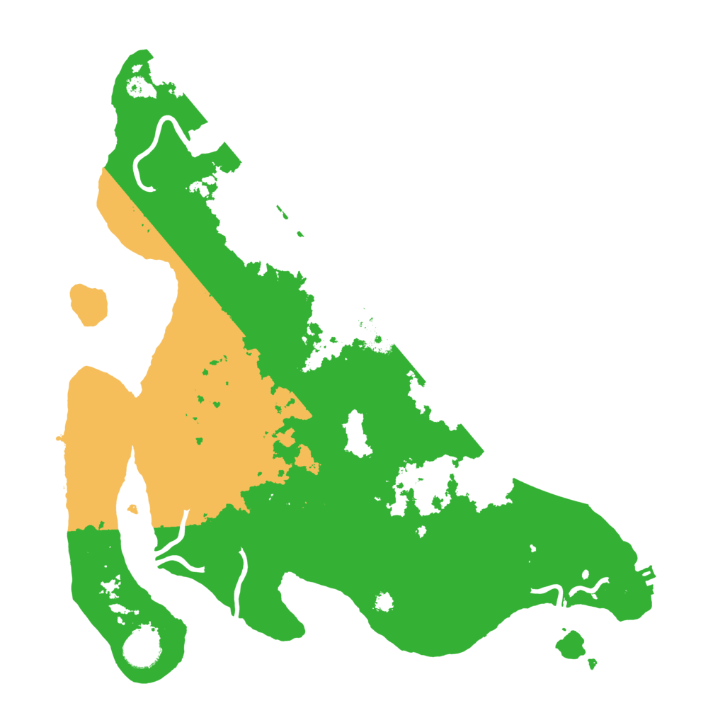 Biome Rust Map: Procedural Map, Size: 3500, Seed: 12415