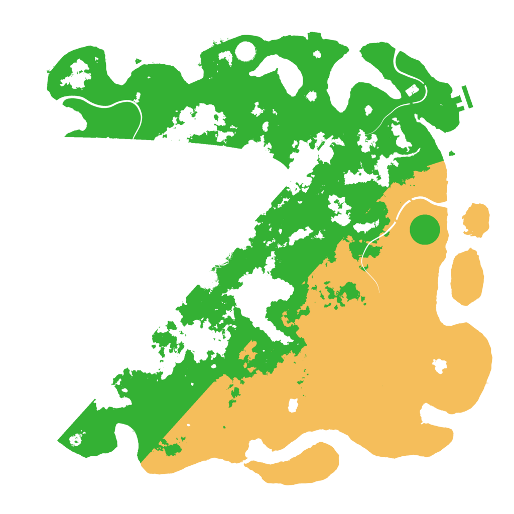 Biome Rust Map: Procedural Map, Size: 4500, Seed: 919471