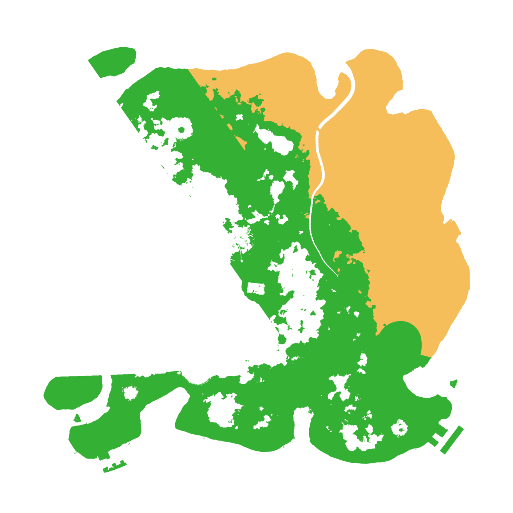 Biome Rust Map: Procedural Map, Size: 3250, Seed: 604900931