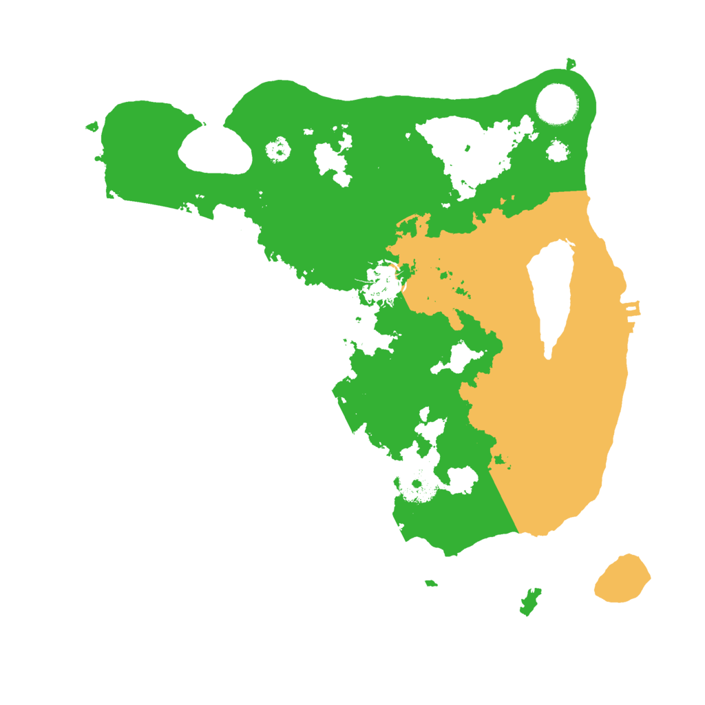 Biome Rust Map: Procedural Map, Size: 3000, Seed: 9234158