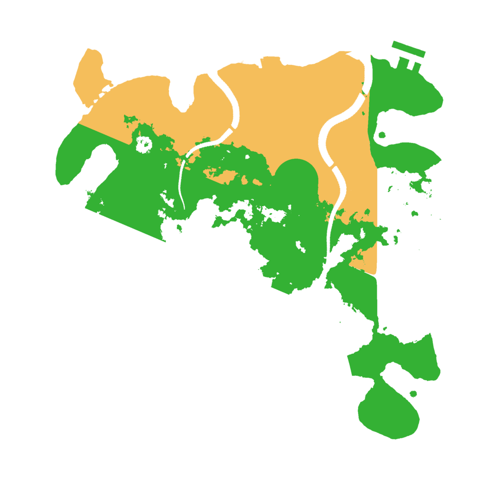 Biome Rust Map: Procedural Map, Size: 3000, Seed: 12424623
