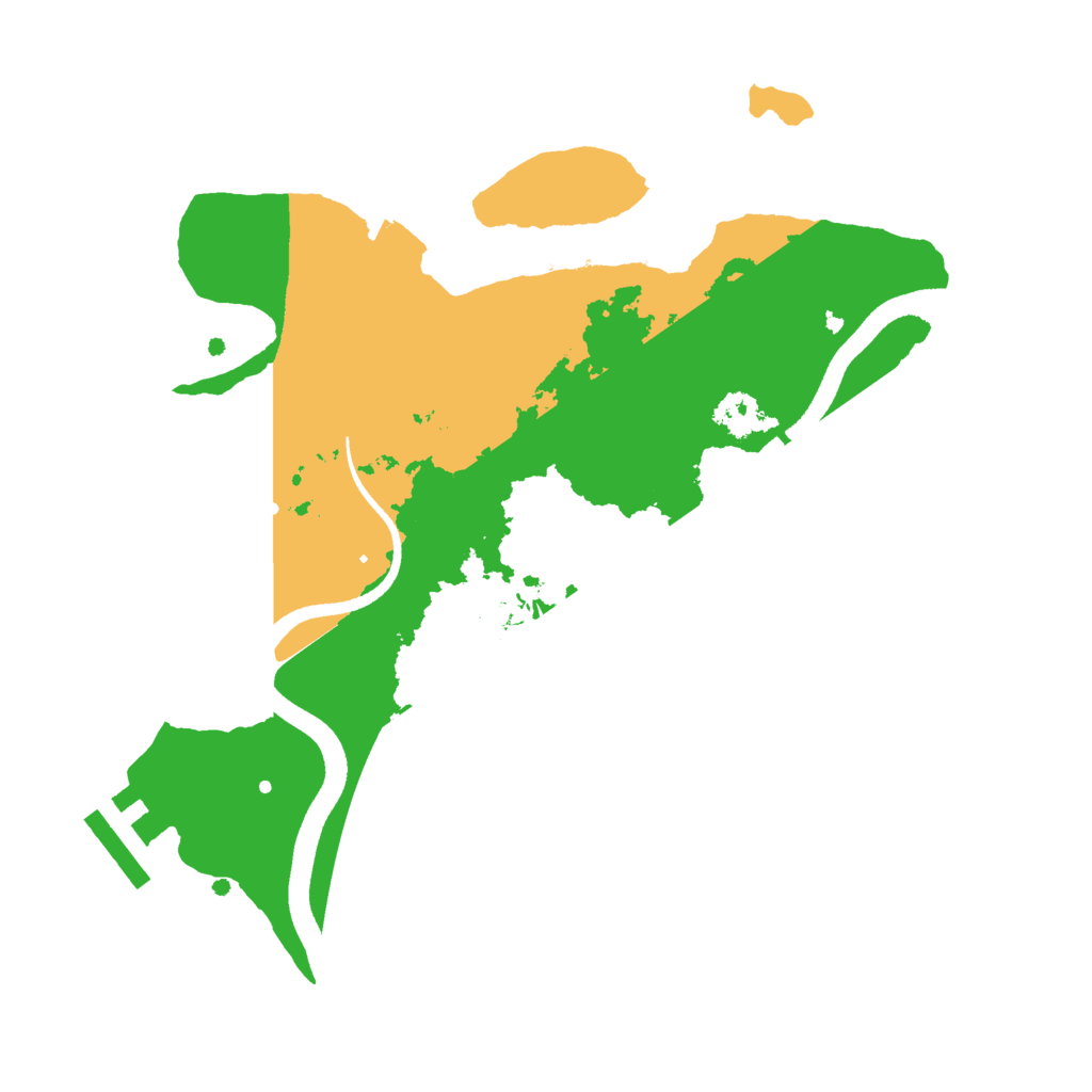 Biome Rust Map: Procedural Map, Size: 2500, Seed: 167432