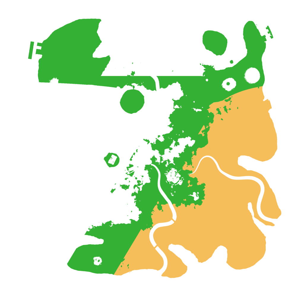 Biome Rust Map: Procedural Map, Size: 3500, Seed: 98334788
