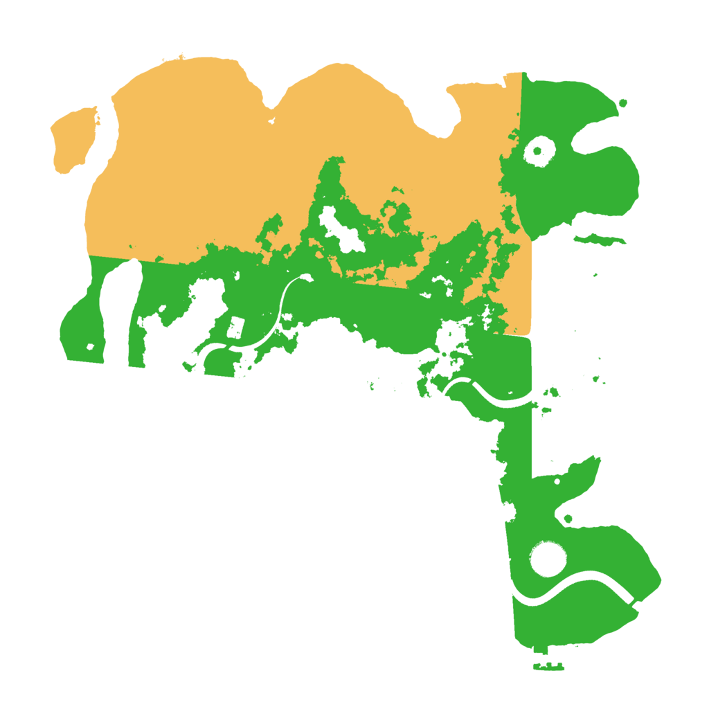 Biome Rust Map: Procedural Map, Size: 3500, Seed: 64569095