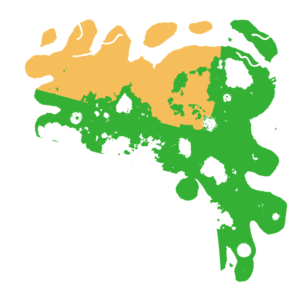 Biome Rust Map: Procedural Map, Size: 3800, Seed: 153252