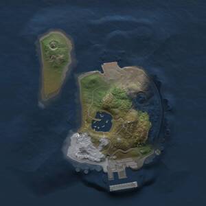 Thumbnail Rust Map: Procedural Map, Size: 1500, Seed: 6000, 3 Monuments