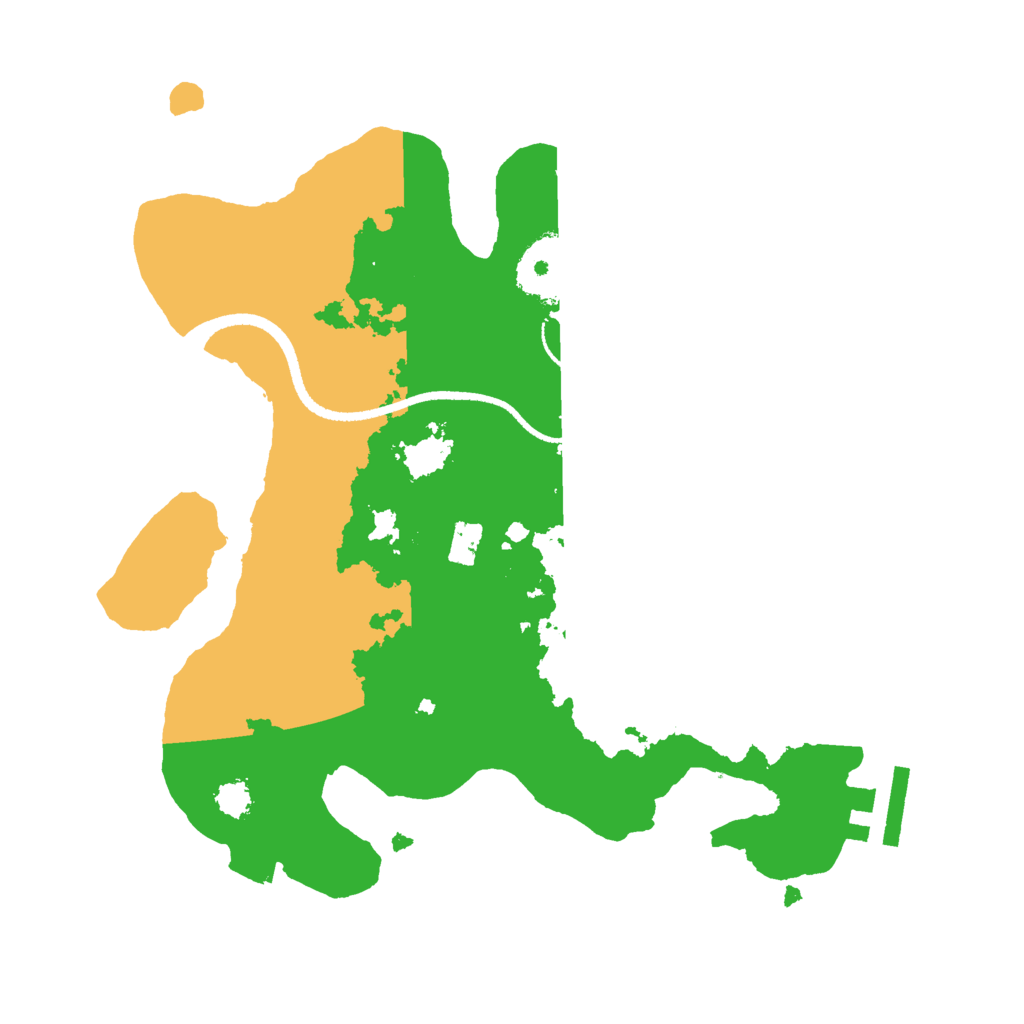 Biome Rust Map: Procedural Map, Size: 2600, Seed: 123412779