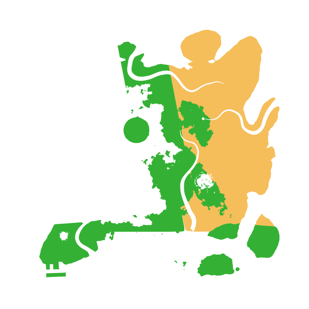 Biome Rust Map: Procedural Map, Size: 3186, Seed: 3293