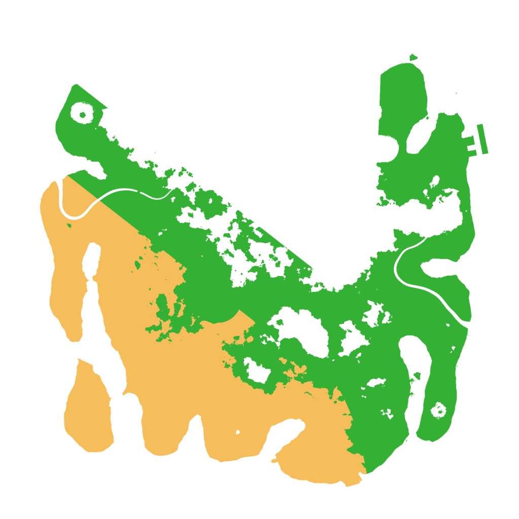 Biome Rust Map: Procedural Map, Size: 3500, Seed: 8793902