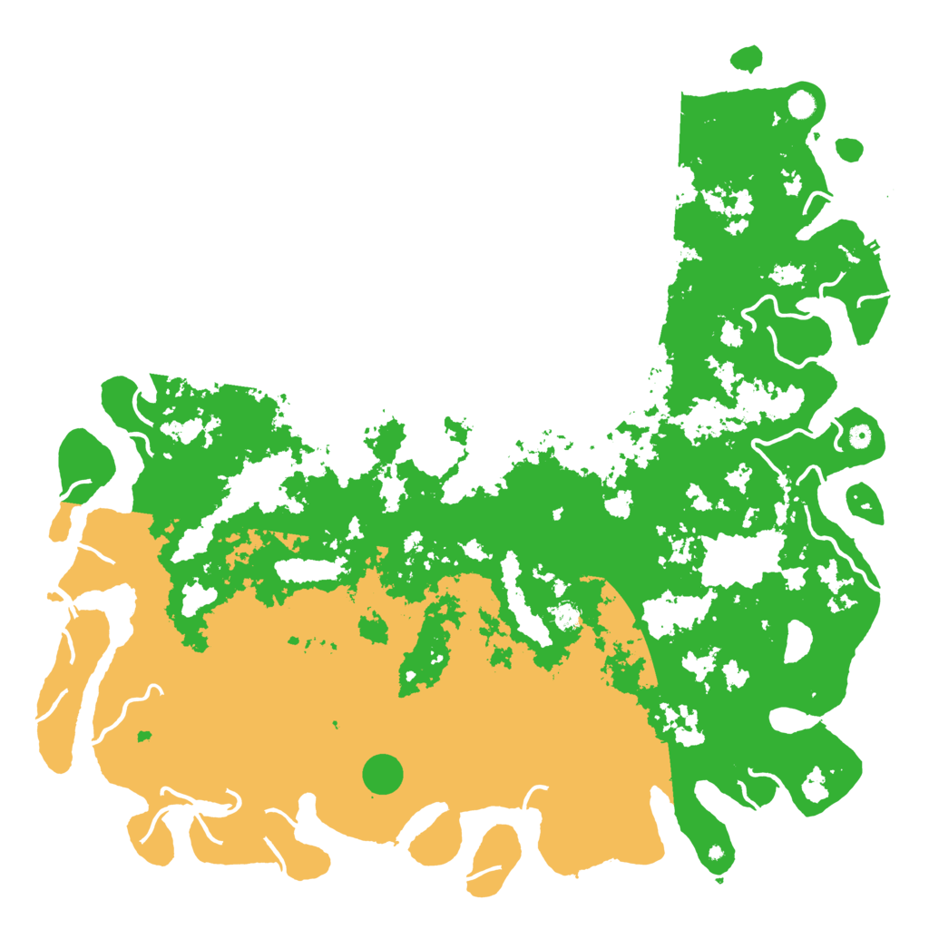 Biome Rust Map: Procedural Map, Size: 6000, Seed: 25853540