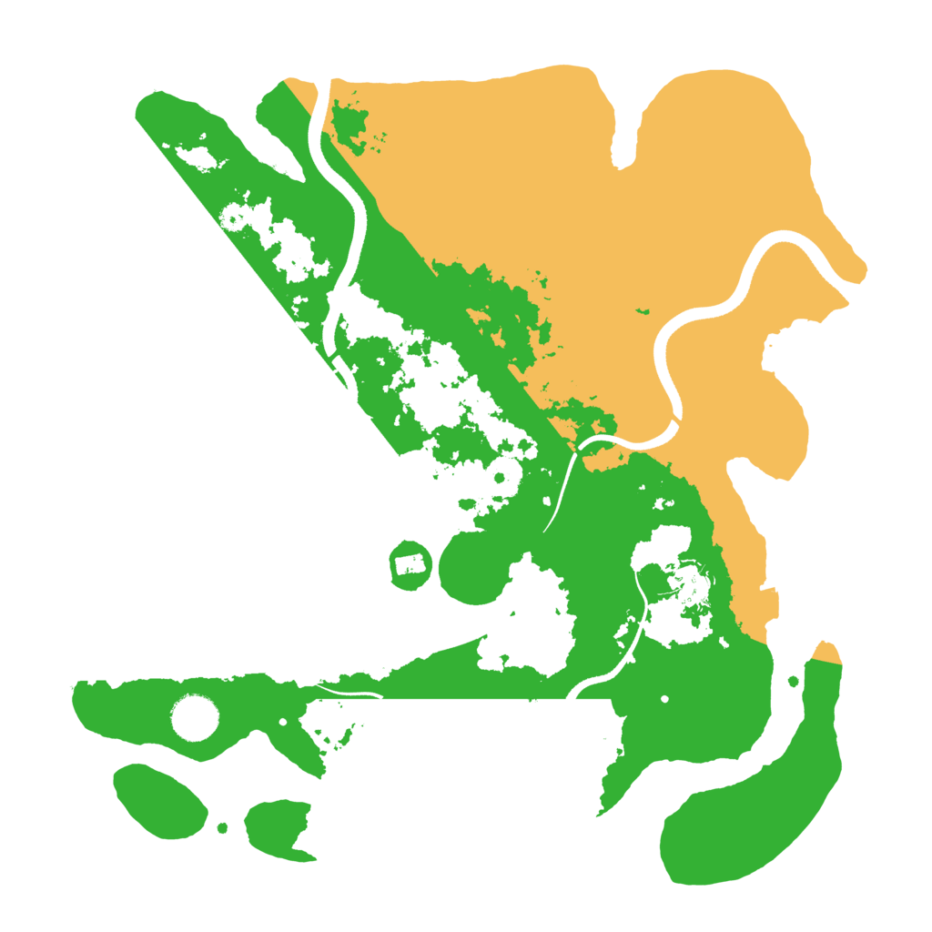 Biome Rust Map: Procedural Map, Size: 3500, Seed: 2116666666