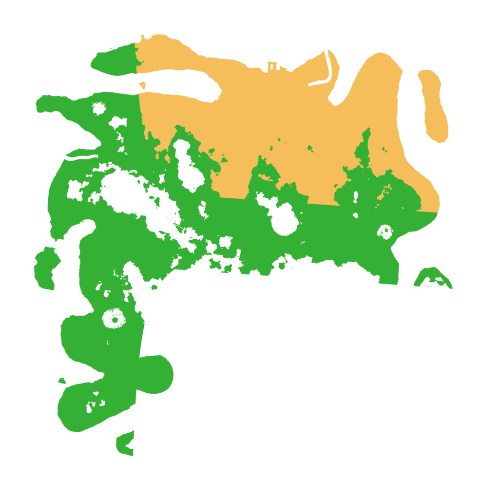 Biome Rust Map: Procedural Map, Size: 3500, Seed: 64274488