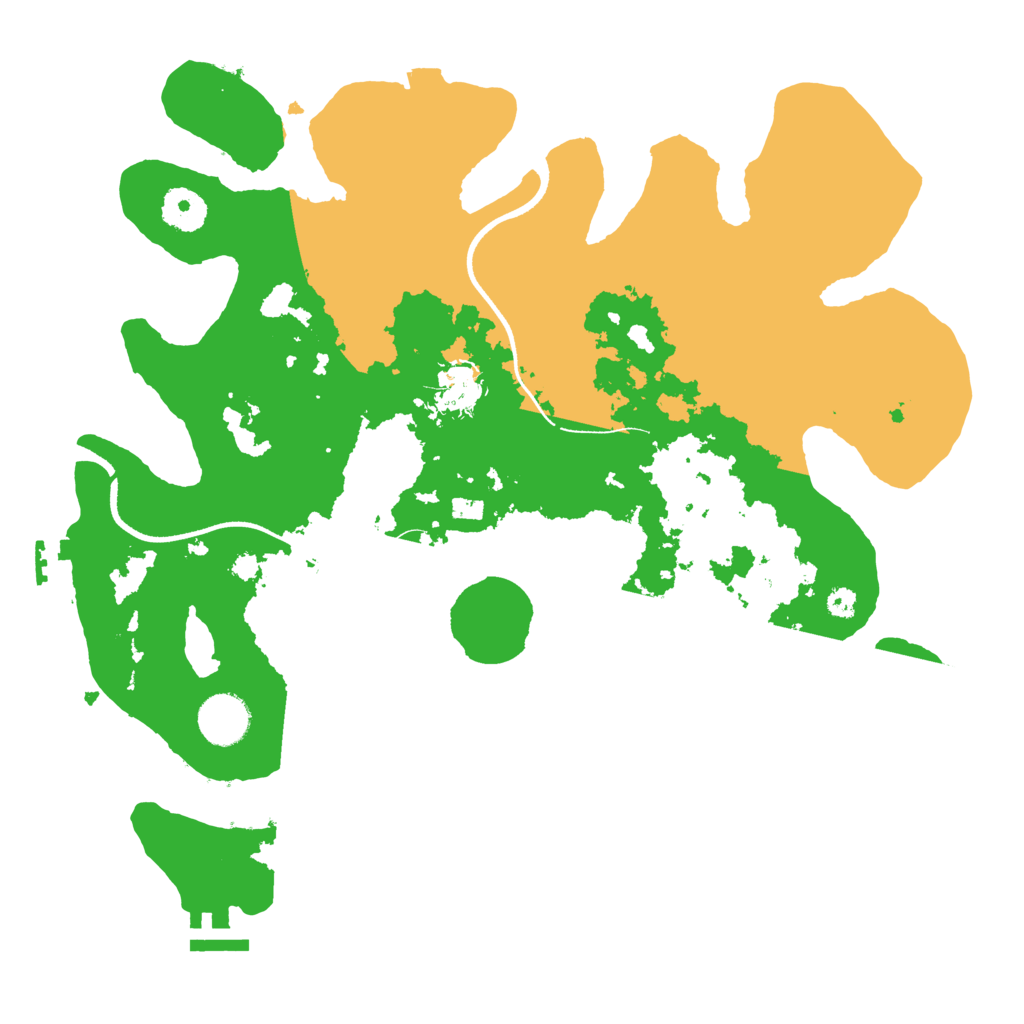 Biome Rust Map: Procedural Map, Size: 3500, Seed: 1719668007
