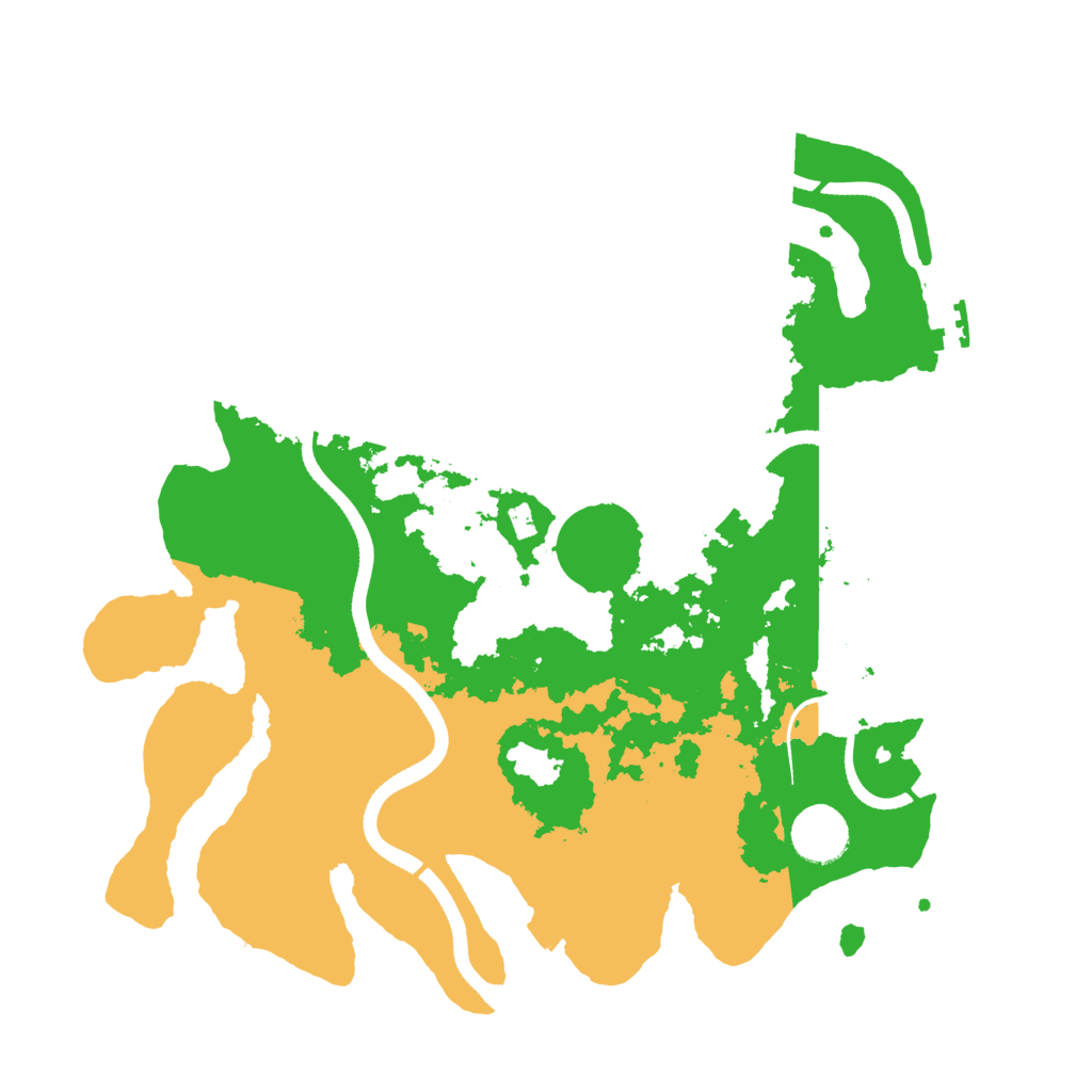 Biome Rust Map: Procedural Map, Size: 3500, Seed: 20230224