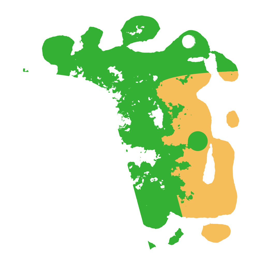 Biome Rust Map: Barren, Size: 3550, Seed: 999358