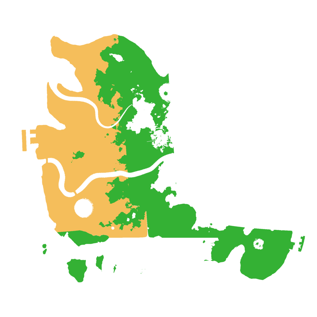 Biome Rust Map: Procedural Map, Size: 3000, Seed: 95847849