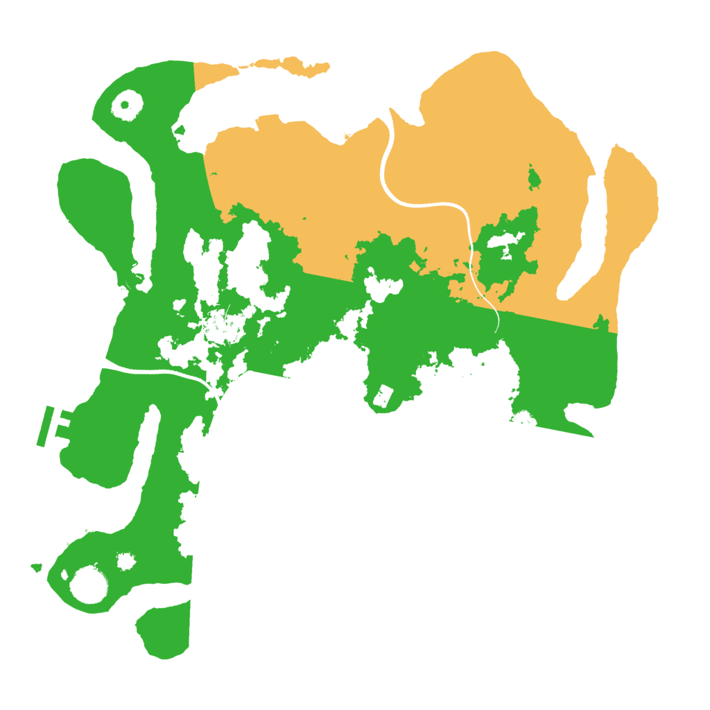 Biome Rust Map: Procedural Map, Size: 3500, Seed: 763255