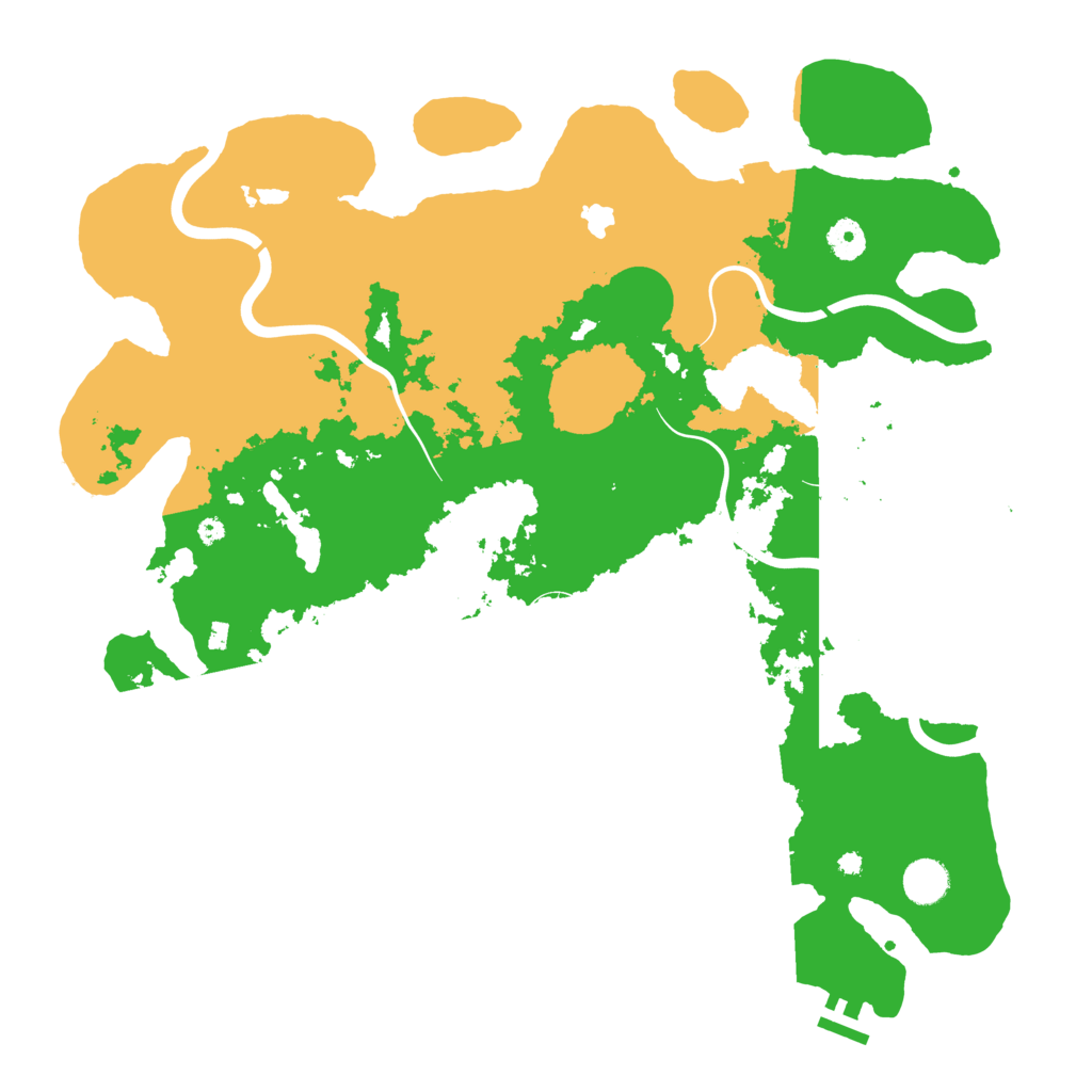 Biome Rust Map: Procedural Map, Size: 4200, Seed: 109327