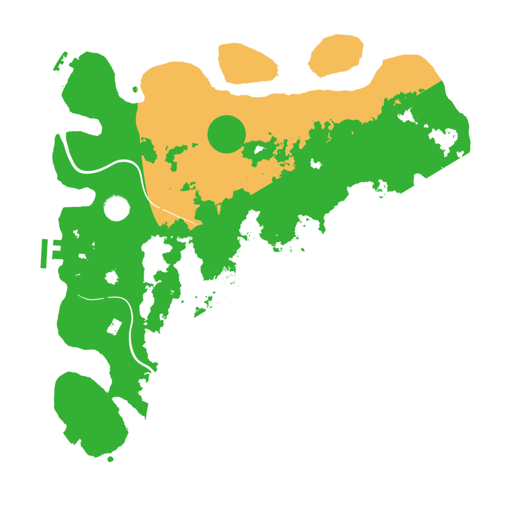 Biome Rust Map: Procedural Map, Size: 3500, Seed: 51048529