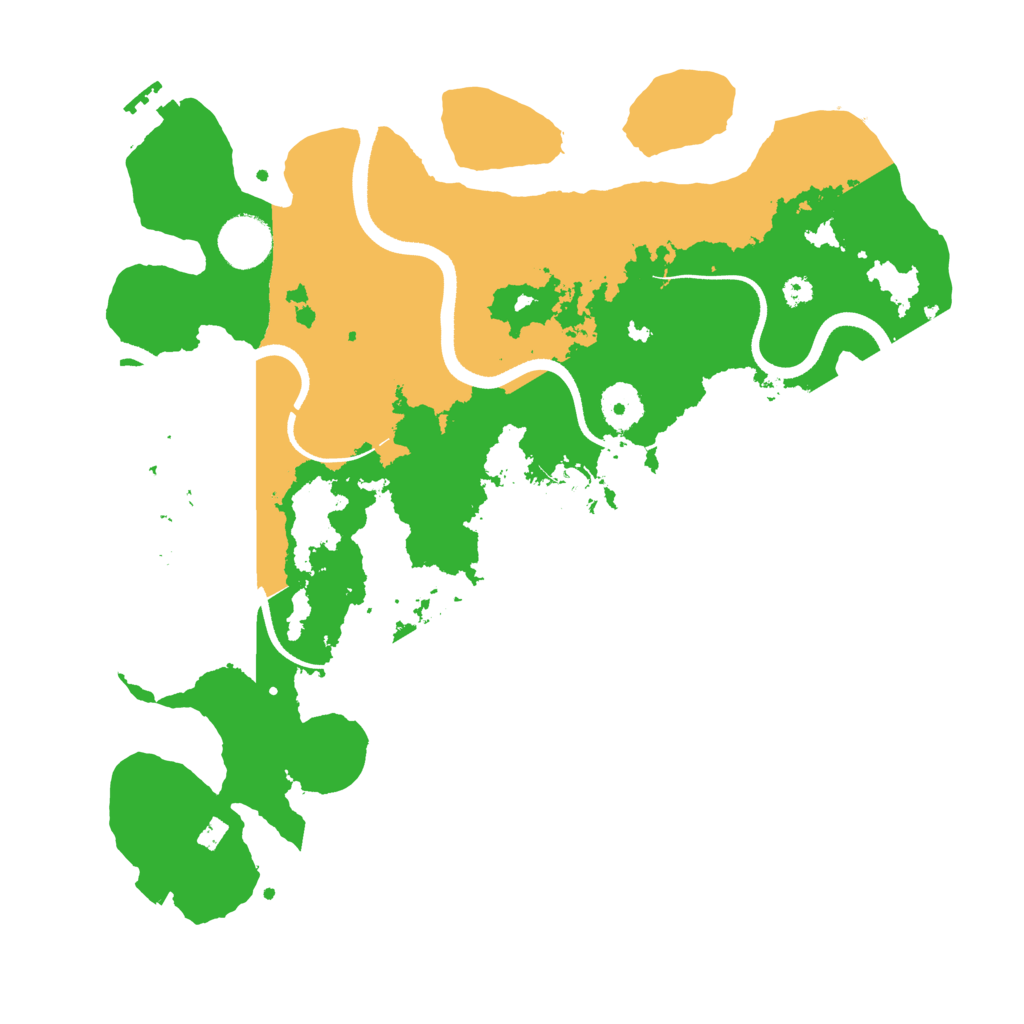Biome Rust Map: Procedural Map, Size: 3500, Seed: 51048529