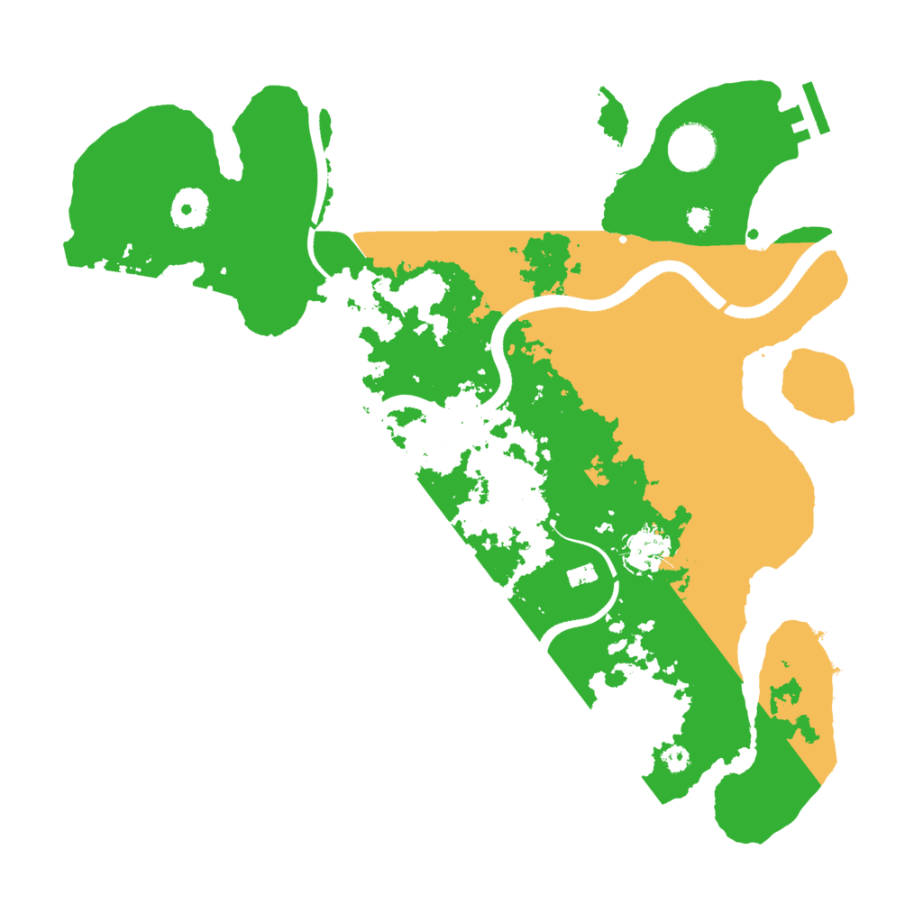 Biome Rust Map: Procedural Map, Size: 3500, Seed: 49143842