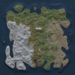 Thumbnail Rust Map: Procedural Map, Size: 4500, Seed: 6700, 18 Monuments