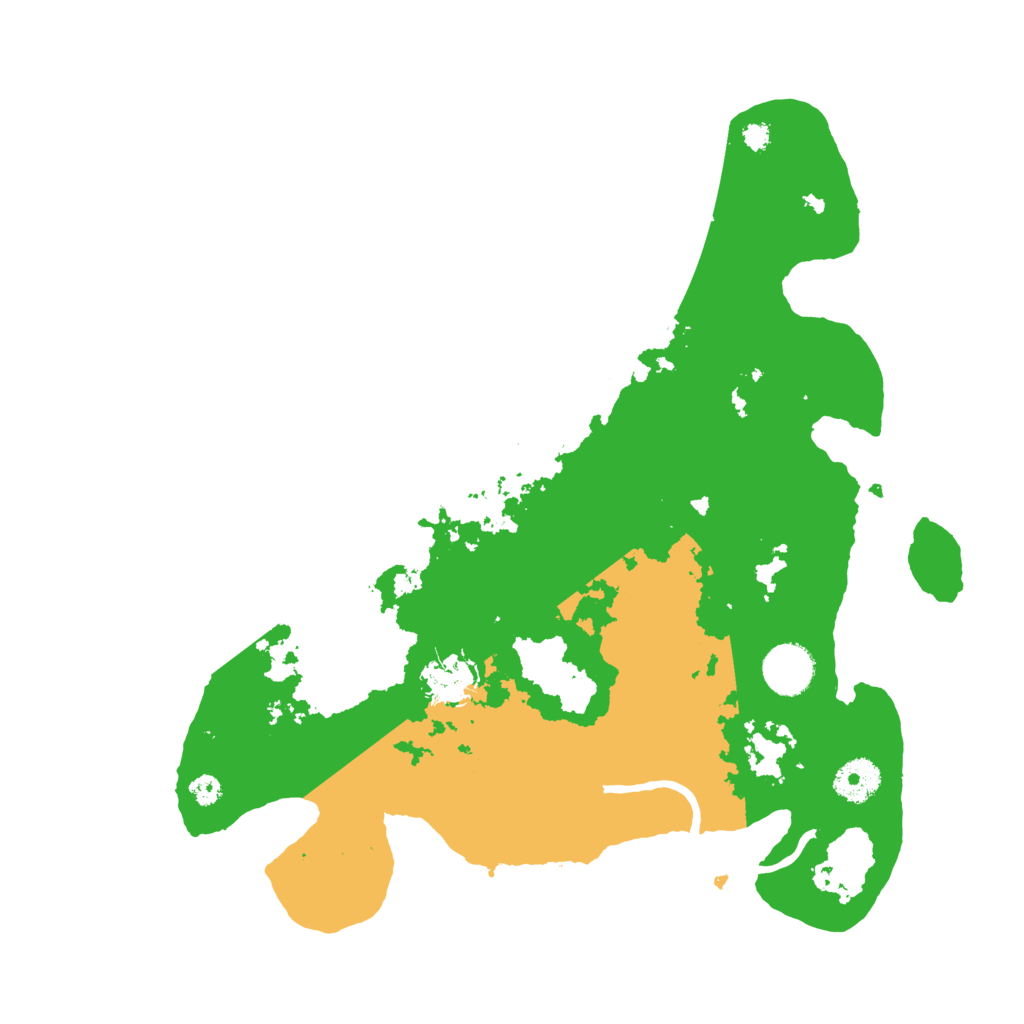 Biome Rust Map: Procedural Map, Size: 3500, Seed: 943360556