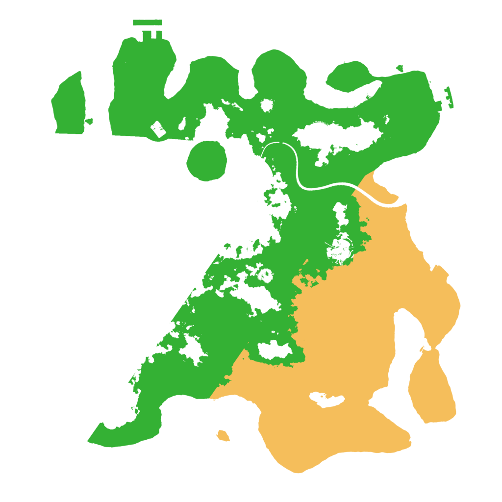 Biome Rust Map: Procedural Map, Size: 3500, Seed: 32827097