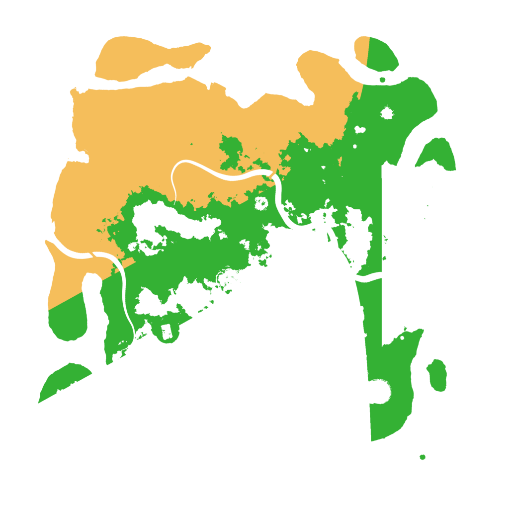 Biome Rust Map: Procedural Map, Size: 3700, Seed: 67964