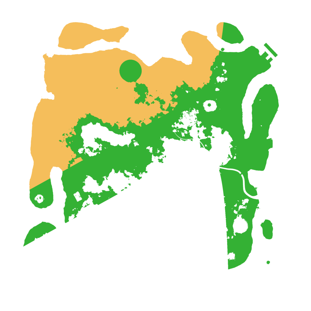 Biome Rust Map: Procedural Map, Size: 3700, Seed: 67964