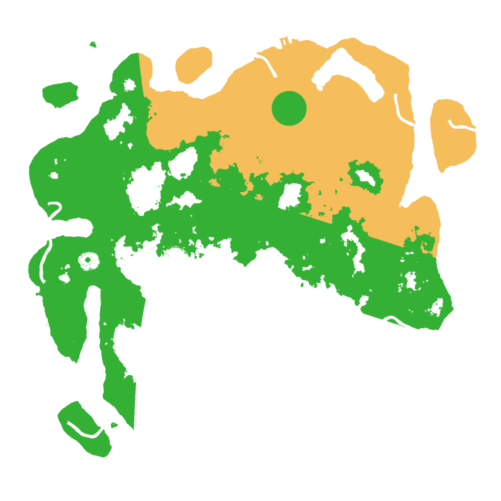 Biome Rust Map: Procedural Map, Size: 3800, Seed: 2057665295