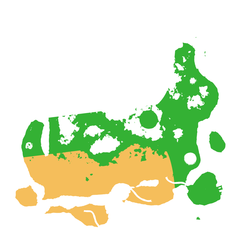 Biome Rust Map: Procedural Map, Size: 3500, Seed: 915563