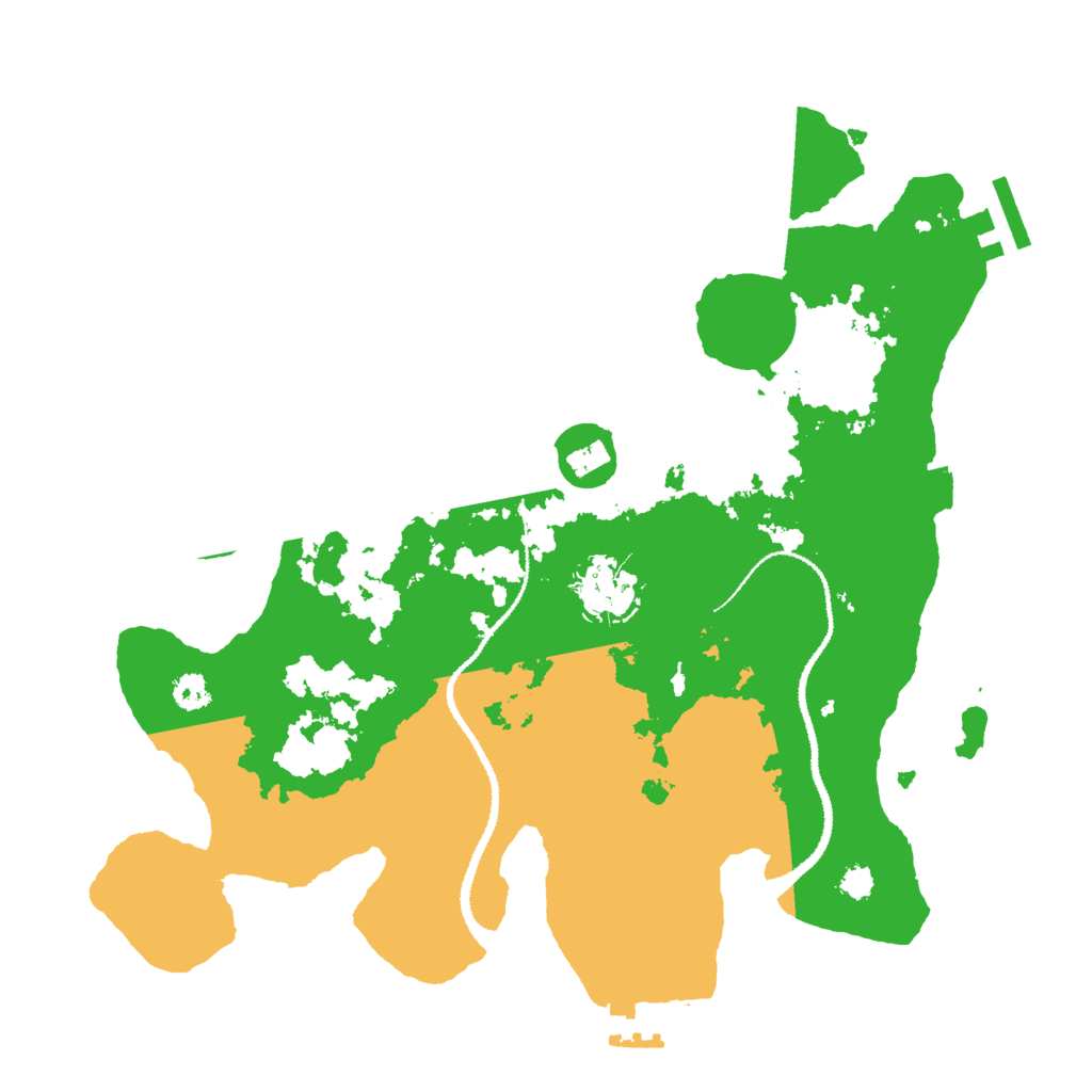 Biome Rust Map: Procedural Map, Size: 3000, Seed: 59218