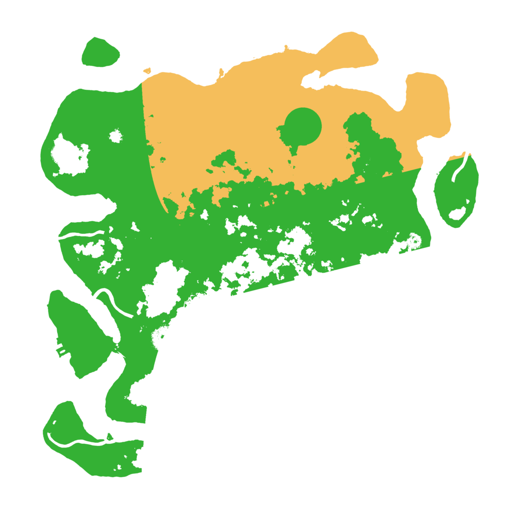 Biome Rust Map: Procedural Map, Size: 3700, Seed: 726464