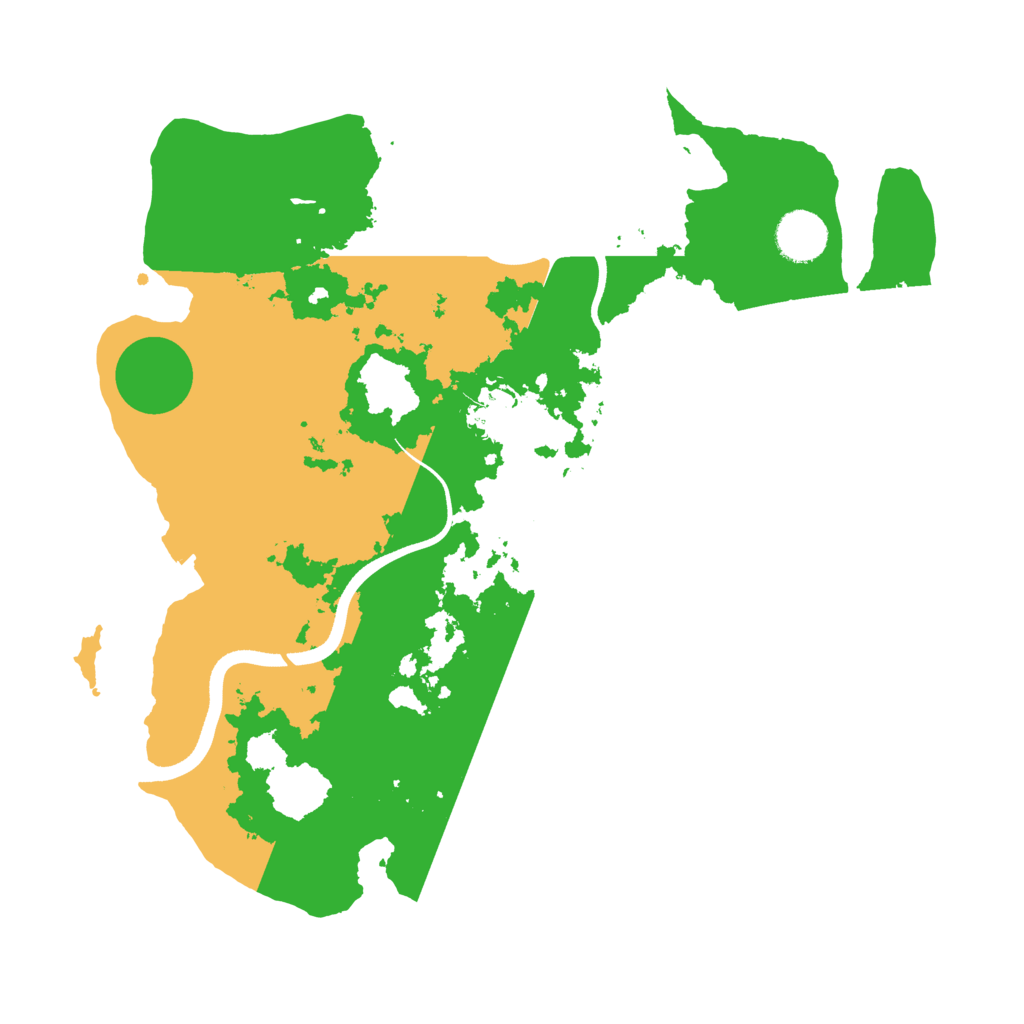 Biome Rust Map: Procedural Map, Size: 3500, Seed: 2039103792