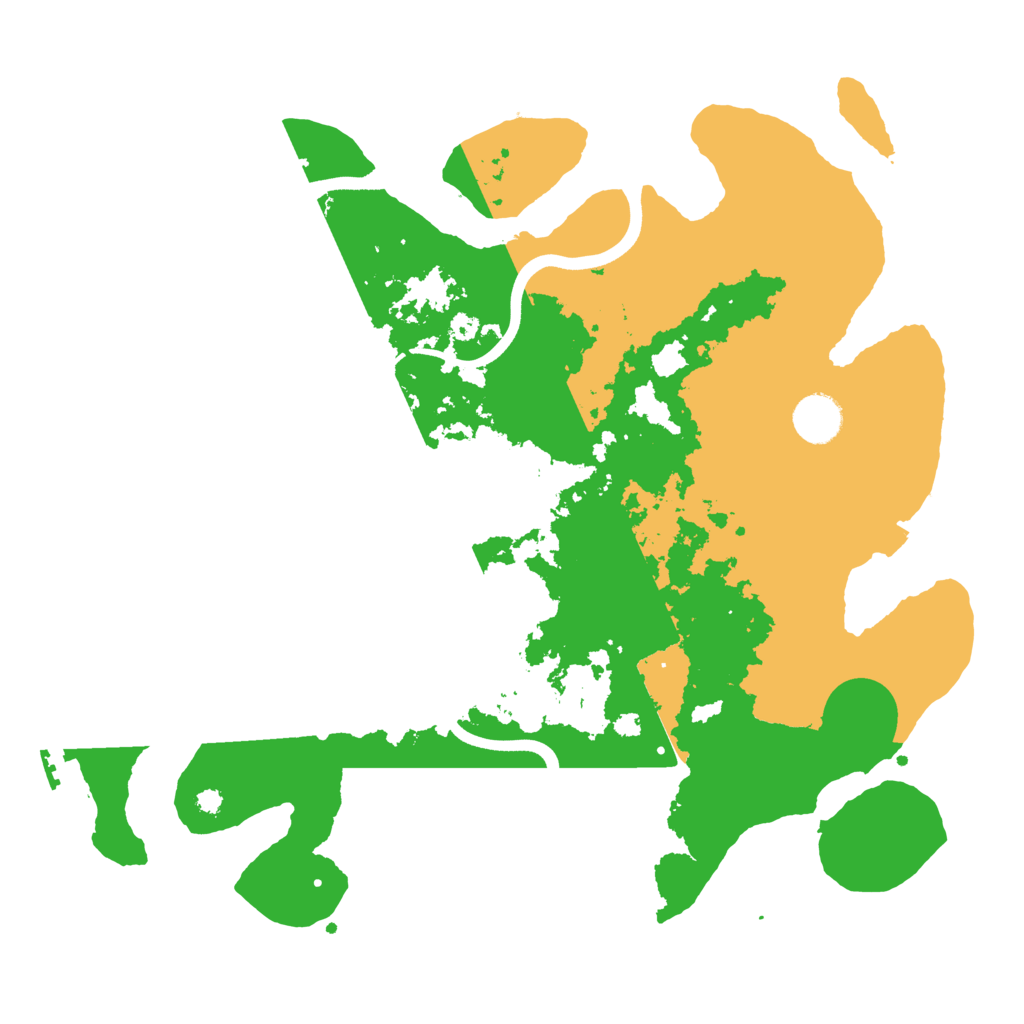 Biome Rust Map: Procedural Map, Size: 3700, Seed: 709542243