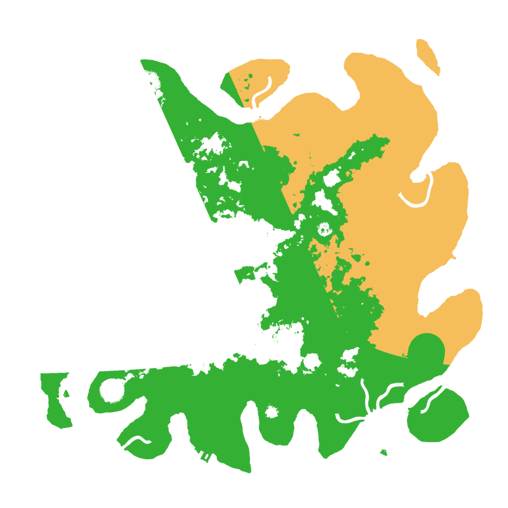 Biome Rust Map: Procedural Map, Size: 3700, Seed: 709542243