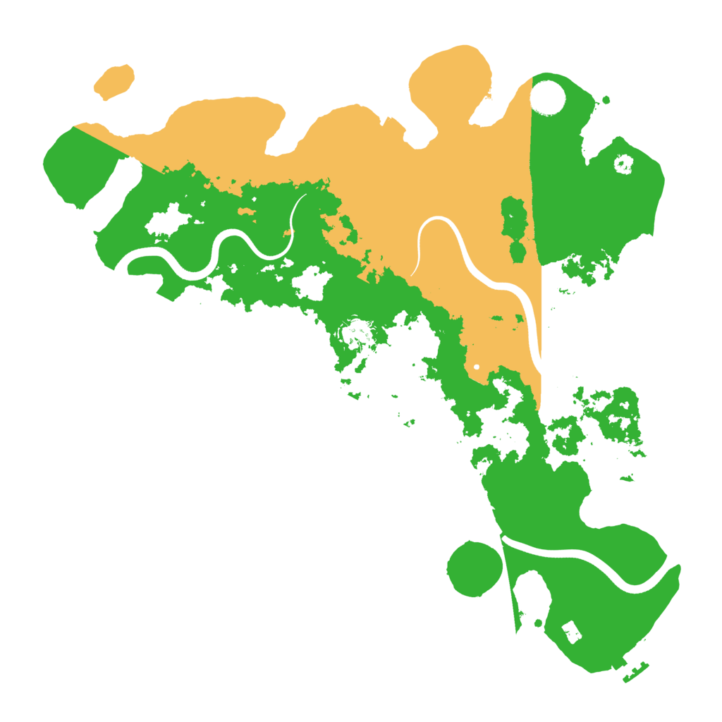 Biome Rust Map: Procedural Map, Size: 3700, Seed: 459566