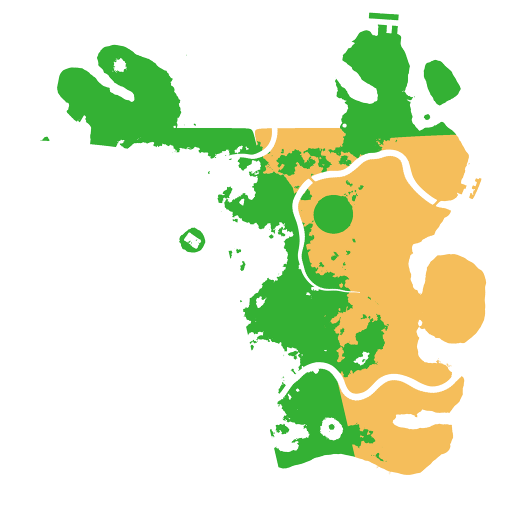 Biome Rust Map: Procedural Map, Size: 3500, Seed: 63844003