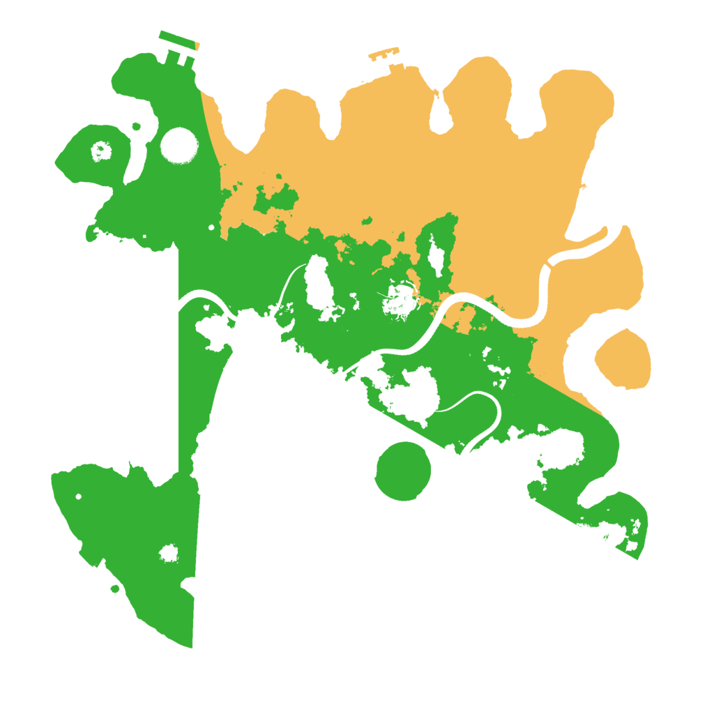 Biome Rust Map: Procedural Map, Size: 3500, Seed: 9782881