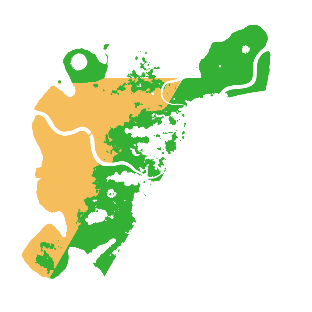 Biome Rust Map: Procedural Map, Size: 3500, Seed: 97793625