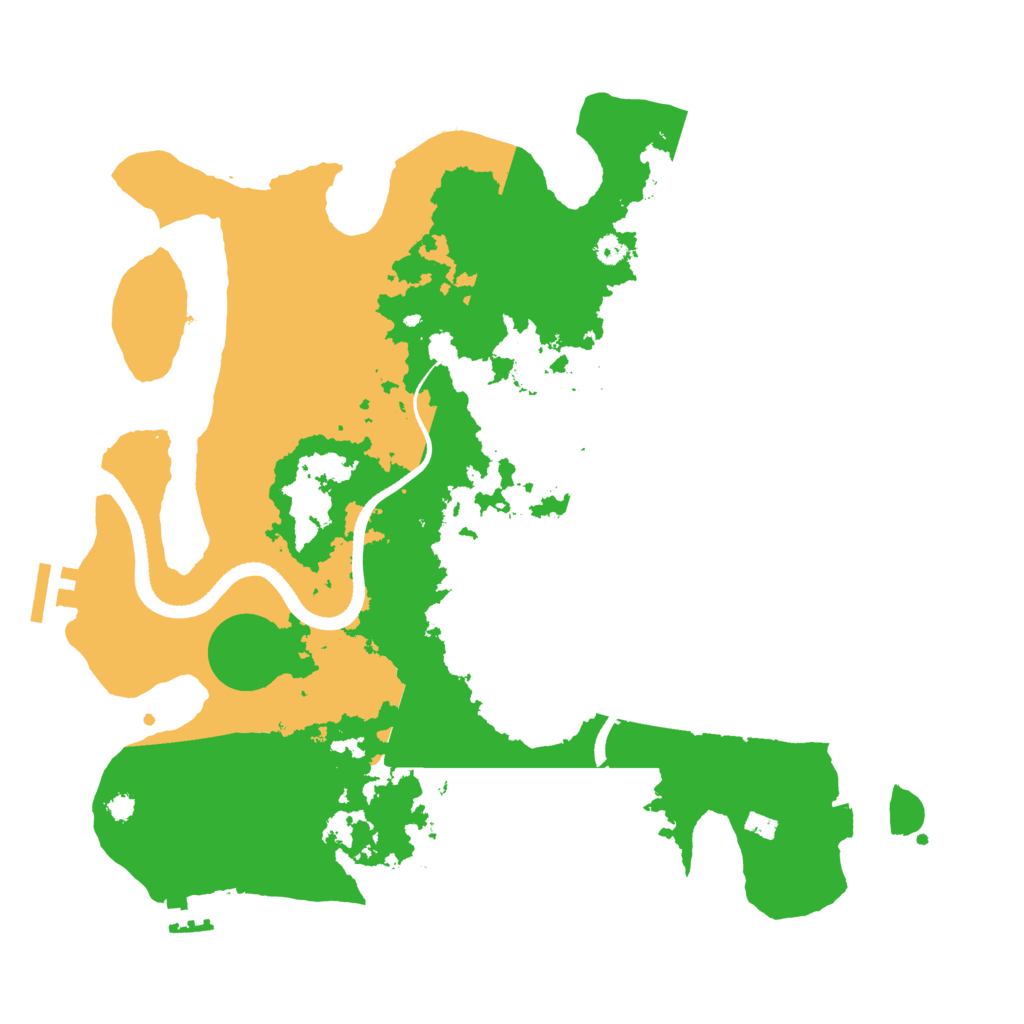 Biome Rust Map: Procedural Map, Size: 3500, Seed: 45535408