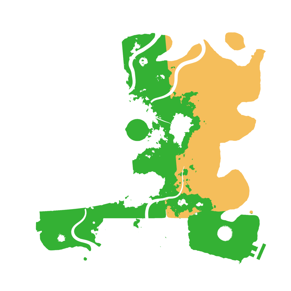 Biome Rust Map: Procedural Map, Size: 3500, Seed: 54801836