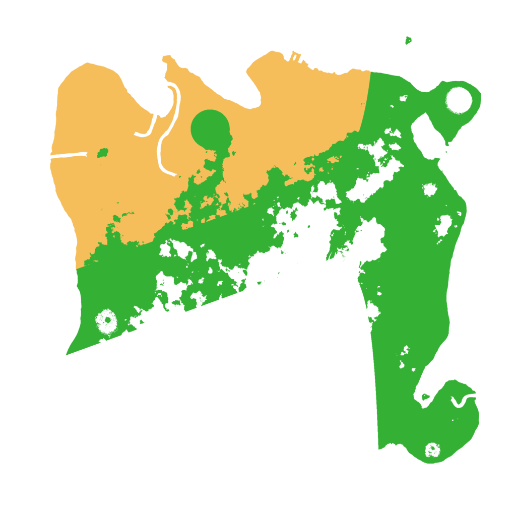 Biome Rust Map: Procedural Map, Size: 3500, Seed: 74381375