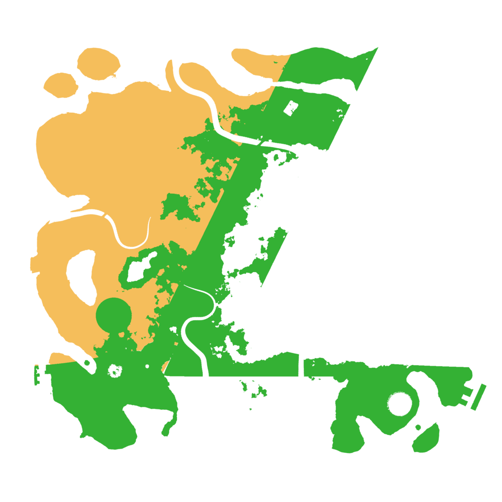 Biome Rust Map: Procedural Map, Size: 3700, Seed: 56712