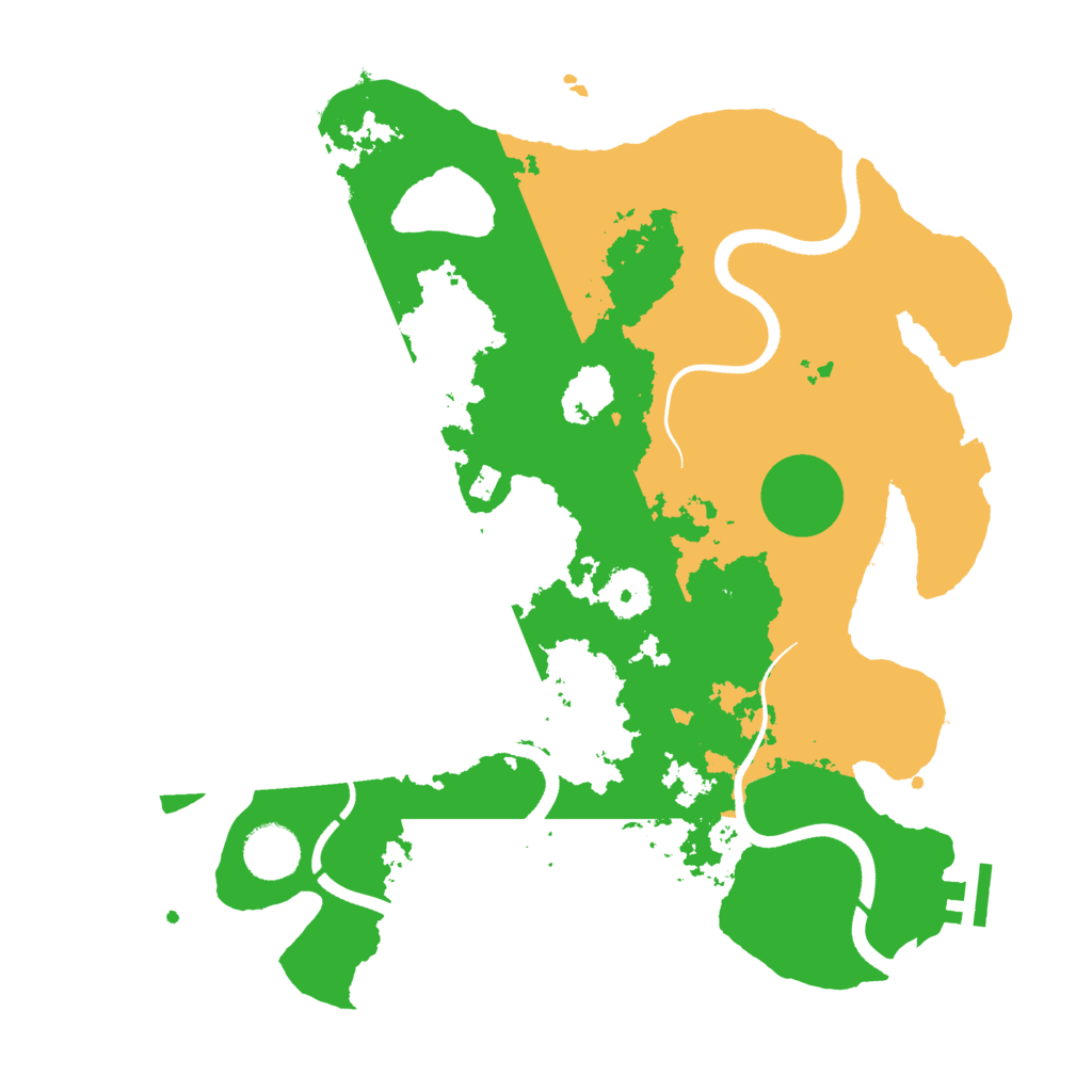 Biome Rust Map: Procedural Map, Size: 3500, Seed: 28208493