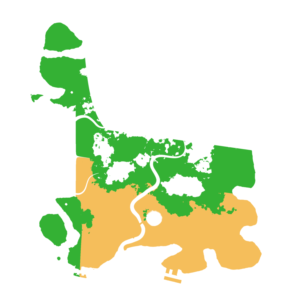Biome Rust Map: Procedural Map, Size: 3500, Seed: 930604