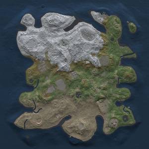 Thumbnail Rust Map: Procedural Map, Size: 3500, Seed: 805605588, 16 Monuments